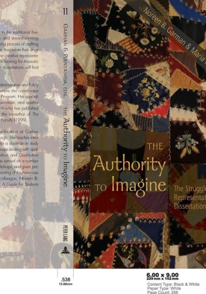 Cover for The Authority to Imagine: The Struggle Toward Representation in Dissertation Writing - Complicated Conversation: A Book Series of Curriculum Studies (Paperback Book) (2006)