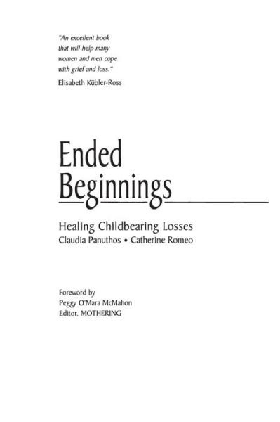 Cover for Mary Miller · Ended Beginnings: Healing Childbearing Losses (Paperback Book) (1984)