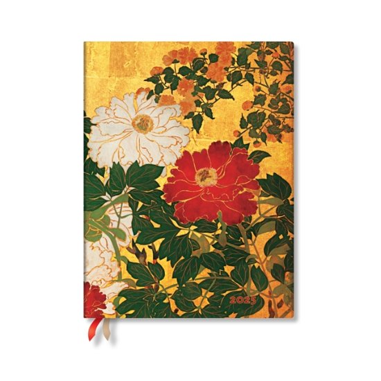 Natsu (Rinpa Florals) Ultra 12-month Vertical Softcover Flexi Dayplanner 2025 (Elastic Band Closure) - Rinpa Florals - Paperblanks - Boeken - Little, Brown Book Group - 9781408758540 - 16 juli 2024