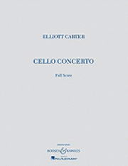 Cover for Elliott Carter · Cello Concerto (Paperback Book) (2009)