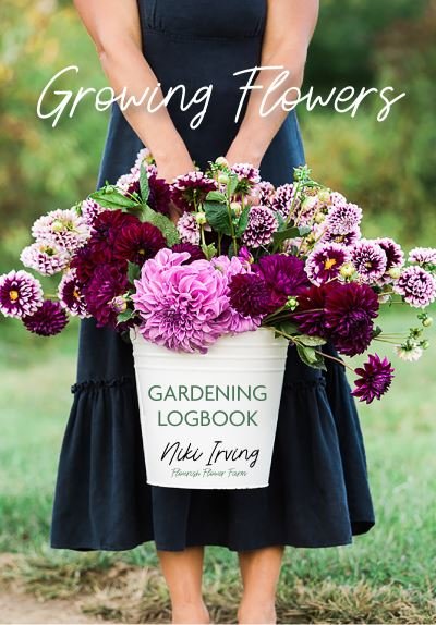 Cover for Niki Irving · Growing Flowers Gardening Logbook: A Planting, Tending, Fertilizing, and Harvesting Garden Tracker (Flower Gardening Essentials) - Growing Flowers (Paperback Book) (2023)