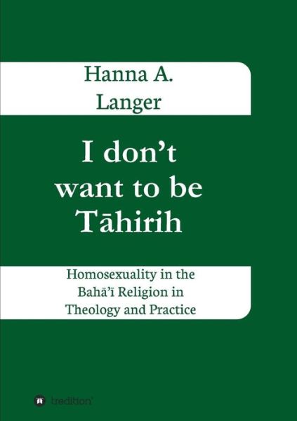 Cover for Hanna a Langer · I Don't Want to Be T Hirih (Paperback Book) (2015)