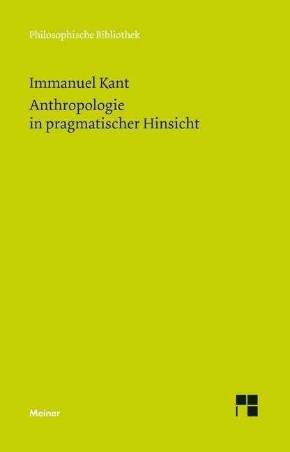 Cover for Immanuel Kant · Philos.Bibl.490 Kant.Anthropologie (Book)
