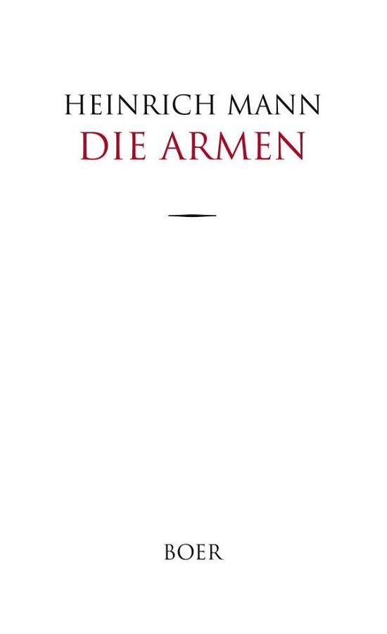 Cover for Mann · Die Armen (N/A)