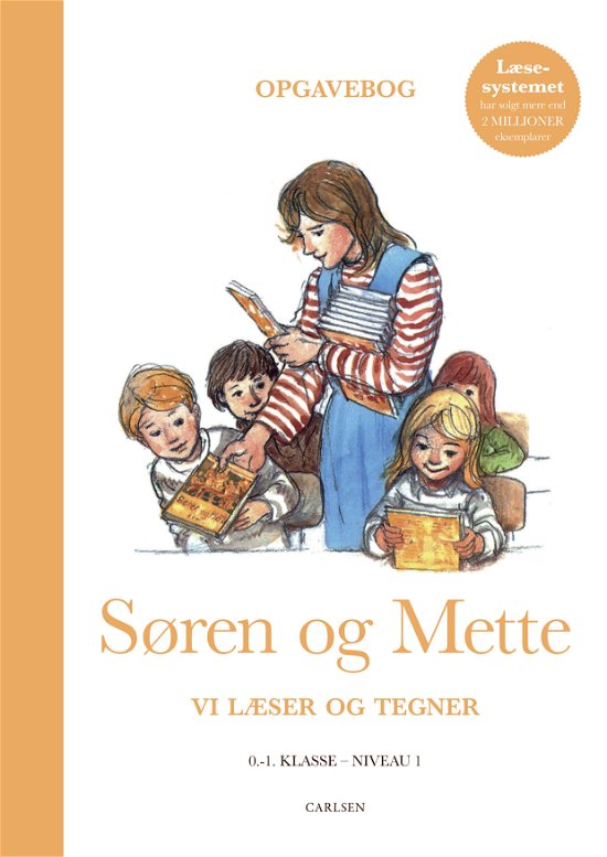 Cover for Ejvind Jensen; Knud Hermansen · Søren og Mette: Søren og Mette: Vi læser og tegner (Opgavebog 1, 0.-1. klasse) (Sewn Spine Book) [2. Painos] (2024)