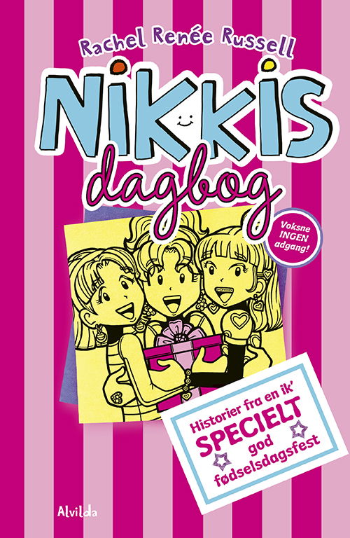 Cover for Rachel Renee Russell · Nikkis dagbog: Nikkis dagbog 13: Historier fra en ik’ specielt god fødselsdagsfest (Paperback Book) [1. Painos] (2021)