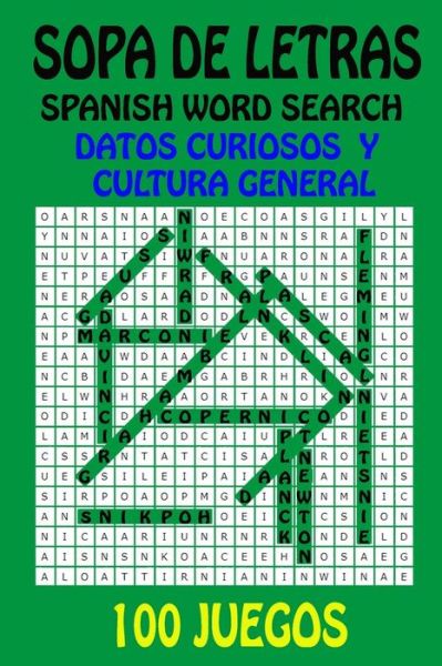 Cover for Marfein García M · Sopa de Letras Spanish Word Search (Paperback Book) (2020)