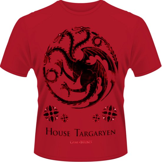 Game Of Thrones: House Of Targaryen (T-Shirt Unisex Tg. L) - House of Targaryen - Andere - Plastic Head Music - 0803341452541 - 6 oktober 2014