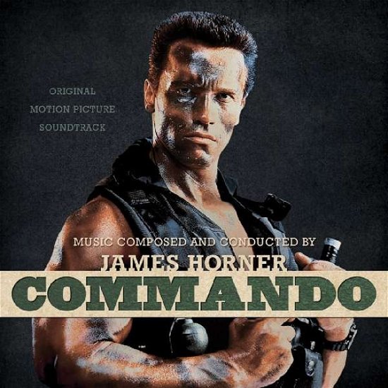 Cover for James Horner · Commando (LP) [Limited Bone With Black Face Paint Splatter Vinyl 2-lp edition] (2018)