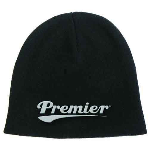 Premier Drums · Premier Drums Unisex Beanie Hat: Logo (Klær) [Black - Unisex edition] (2015)