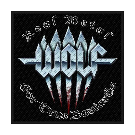 Wolf Standard Woven Patch: Real Metal - Wolf - Merchandise - PHD - 5055339763541 - August 19, 2019