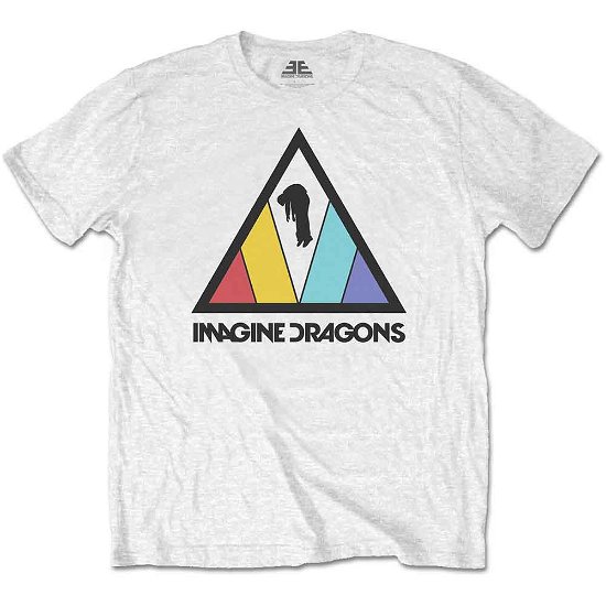 Cover for Imagine Dragons · Imagine Dragons Unisex T-Shirt: Triangle Logo (T-shirt) [size L] [White - Unisex edition]