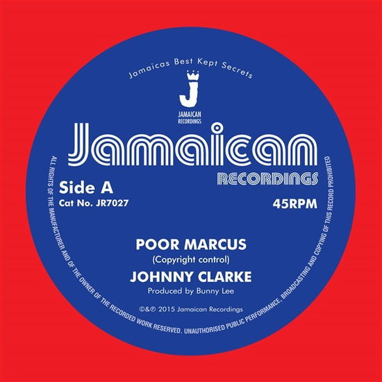 Cover for Johnny Clarke · Poor Marcus / Version (LP) (2023)