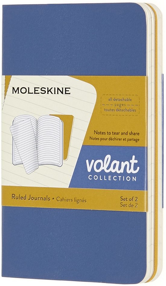 Cover for Moleskin · MOLESKINE VOLANT  XS Ruled FORGET.BLUE AMBER.Yello (Stationery) (2018)