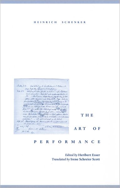 Cover for Heinrich Schenker · The Art of Performance (Hardcover Book) (2000)