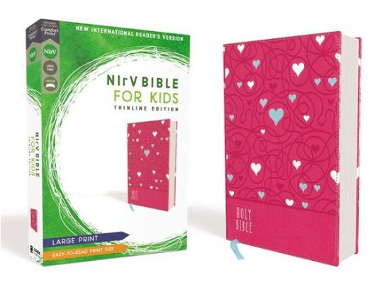 Cover for Zondervan · NIrV, Bible for Kids, Large Print, Leathersoft, Pink, Comfort Print: Thinline Edition (Lederbuch) [Large type / large print edition] (2019)
