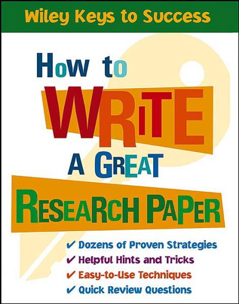 Cover for Book Builders · How to Write a Great Research Paper (Pocketbok) (2004)