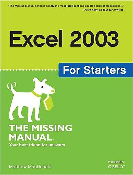 Cover for Matthew MacDonald · Excel 2003 for Starters (Paperback Book) (2005)