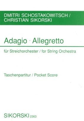 Cover for Dmitri Shostakovich · Adagio and Allegretto (Paperback Book) (2001)