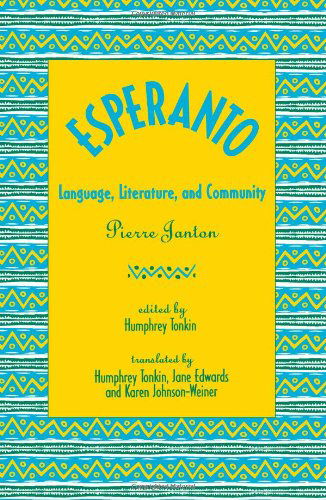 Cover for Pierre Janton · Esperanto: Language, Literature, and Community (Paperback Book) [1st edition] (1992)