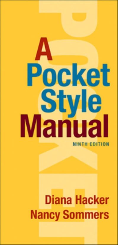 Cover for Diana Hacker · A Pocket Style Manual (Spiral Book) [9th ed. 2021 edition] (2020)