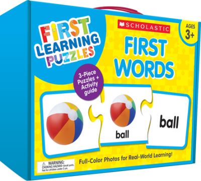 First Learning Puzzles: First Words - Scholastic - Gra planszowa - Scholastic Teaching Resources - 9781338630541 - 14 sierpnia 2020