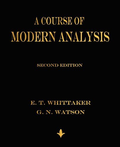 Cover for E T Whittaker · A Course of Modern Analysis (Paperback Bog) (2012)