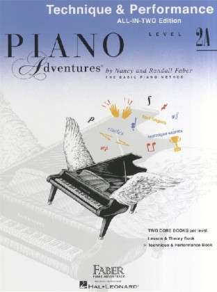 Cover for Piano Adventures All-In-Two Level 2A Tech. &amp; Perf.: Technique &amp; Performance - Anglicised Edition (Book) (2013)