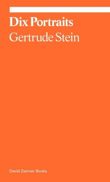 Cover for Gertrude Stein · Dix Portraits - Ekphrasis (Paperback Book) (2022)