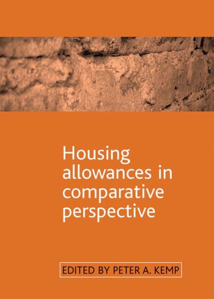 Cover for Housing allowances in comparative perspective (Hardcover Book) (2007)