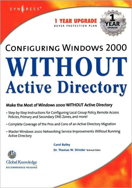 Cover for Syngress · Configuring Windows 2000 without Active Directory (Paperback Book) (2001)