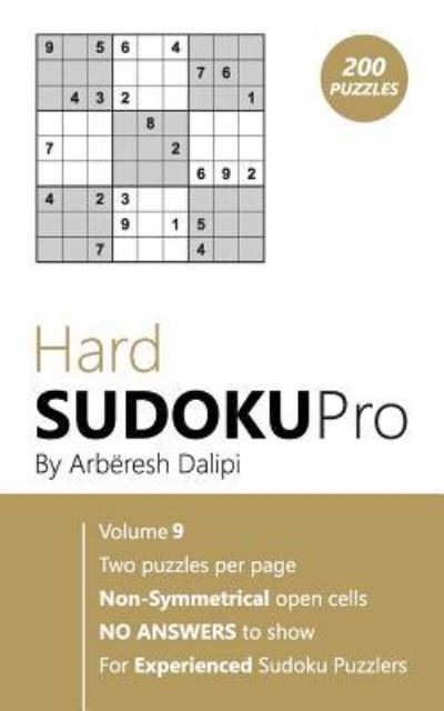 Sudoku - Arberesh Dalipi - Livros - Createspace Independent Publishing Platf - 9781976443541 - 16 de setembro de 2017
