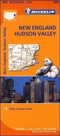 New England, Hudson Valley - Michelin Regional Map 581: Map - Michelin - Libros - Michelin Editions des Voyages - 9782067184541 - 17 de junio de 2013