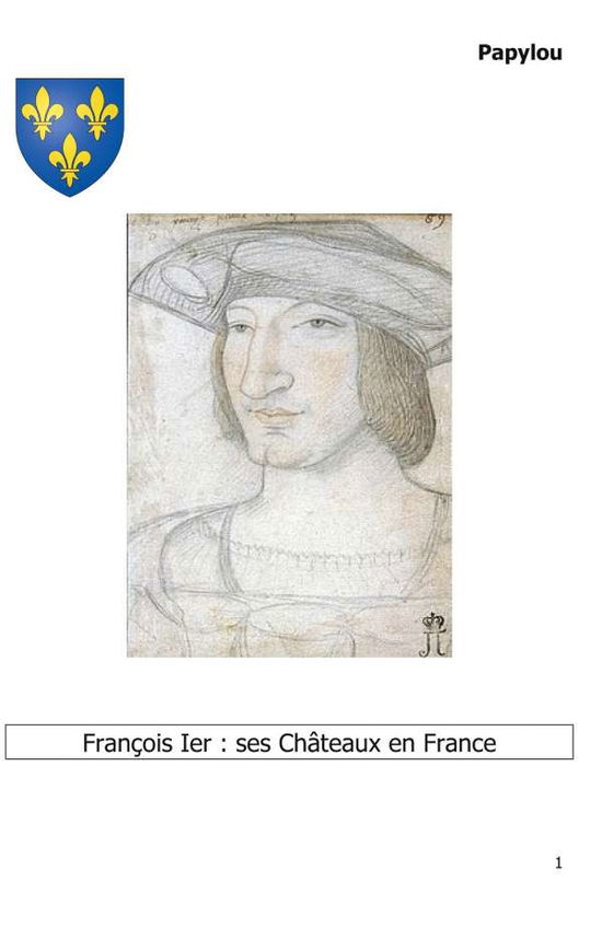 Cover for Lavoisier · François Ier : ses Châteaux e (Book)