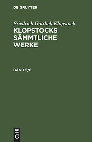 Cover for Friedrich Gottlieb Klopstock · Oden, Teil 2 (N/A) (1901)