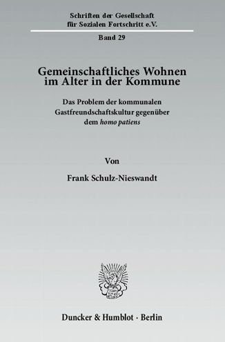 Cover for Schulz-Nieswandt · Gemeinschaftliches Woh (Book) (2012)