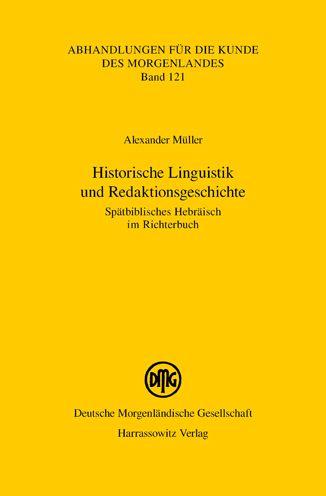 Cover for Alexander Muller · Historische Linguistik Und Redaktionsgeschichte (Paperback Book) (2021)