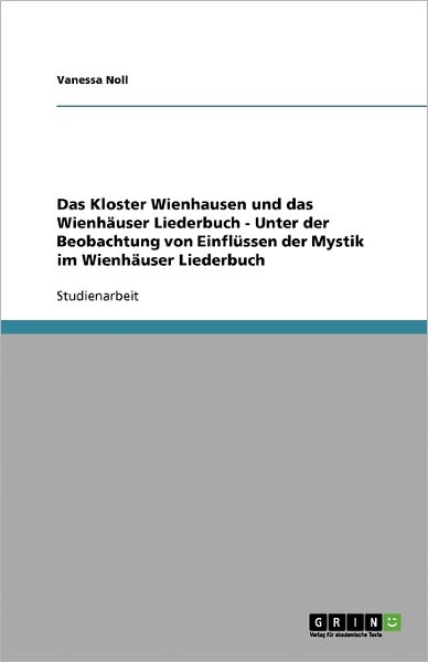 Cover for Noll · Das Kloster Wienhausen und das Wie (Book) [German edition] (2013)