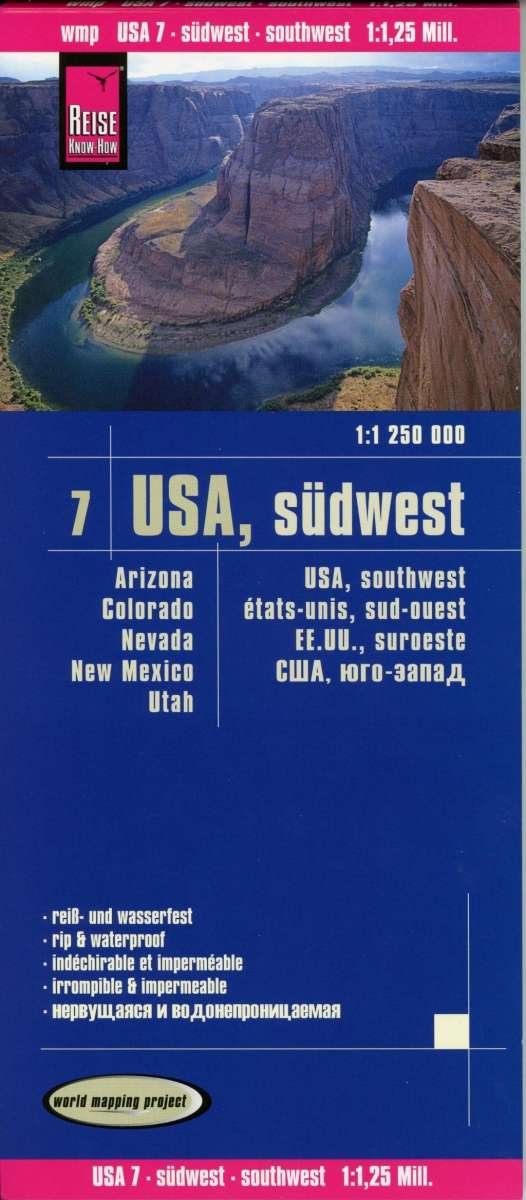 World Mapping Project: USA 7: Southwest, World Mapping Project - Reise Know-How - Livros - Reise Know-How - 9783831773541 - 9 de janeiro de 2023