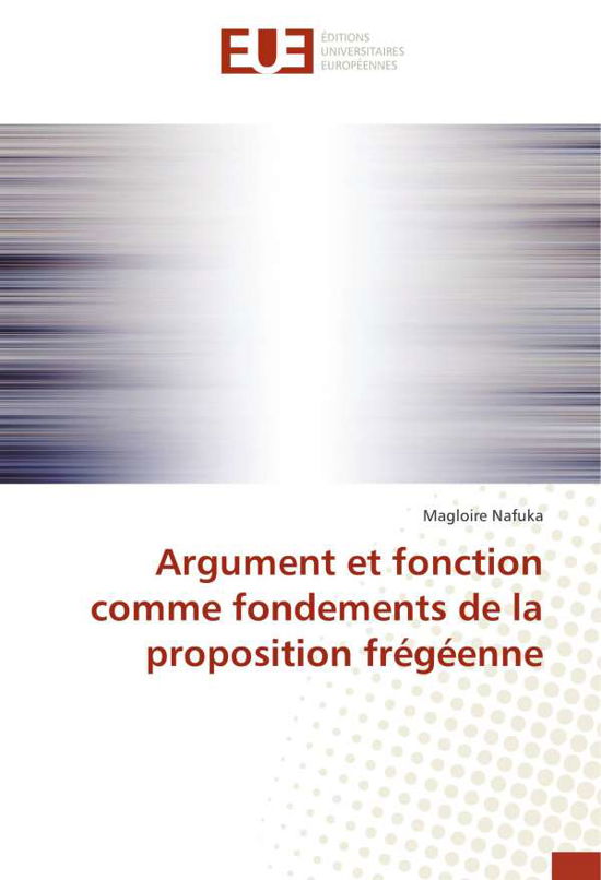 Cover for Nafuka · Argument et fonction comme fonde (Bog) (2018)