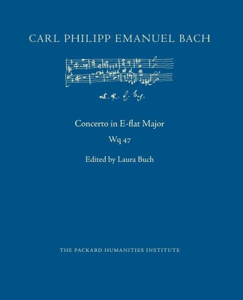 Cover for Carl Philipp Emanuel Bach · Concerto in E-flat Major, Wq 47 (Paperback Book) (2020)