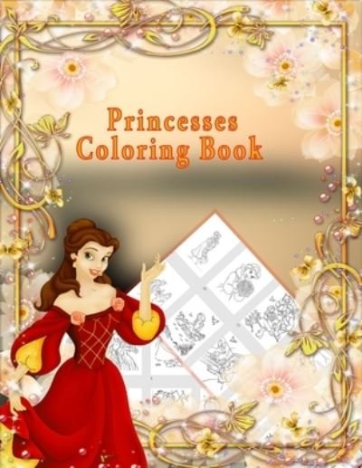 Cover for A Adam · Princesses Coloring Book (Paperback Bog) (2020)