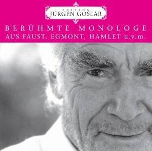 Cover for Jurgen Goslar · Bernhmte Monologe Der Weltlit. (CD) (2013)