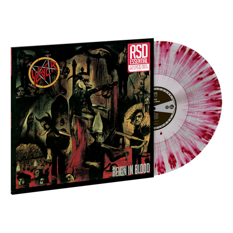 Cover for Slayer · Reign In Blood (LP) [Limited Clear with Red Splatter Vinyl edition] (2024)