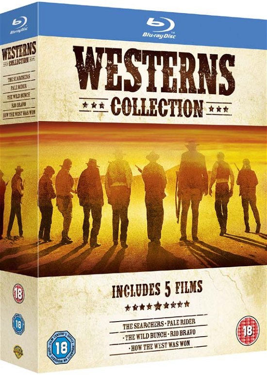 Cover for Westerns Collection · The Searchers / Pale Rider / The Wild Bunch / Rio Bravo / How The West Was Won (Blu-ray) (2012)