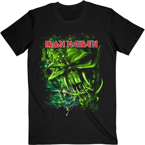 Iron Maiden Unisex T-Shirt: Final Frontier Green - Iron Maiden - Marchandise -  - 5056368673542 - 