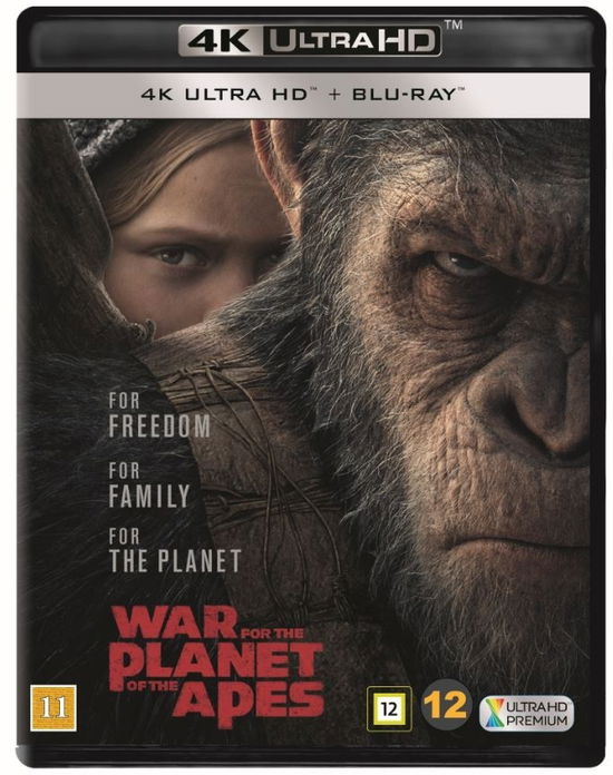 Cover for Planet of the Apes · War for the Planet of the Apes (4K Ultra HD/BD) [4K edition] (2017)