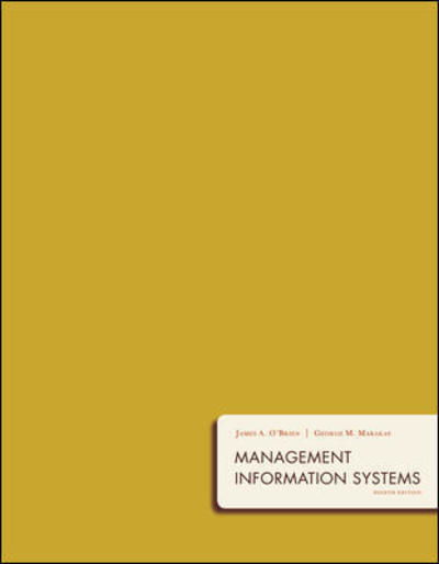 Cover for James O'Brien · Management Information Systems (Hardcover Book) (2006)