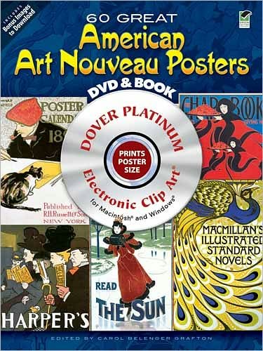 Cover for Carol Belanger Grafton · 60 Great American Art Nouveau Posters - Dover Electronic Clip Art (Bog) (2012)