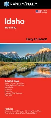 Cover for Rand McNally · Rand McNally Easy to Read Folded Map: Idaho State Map (Kort) (2021)